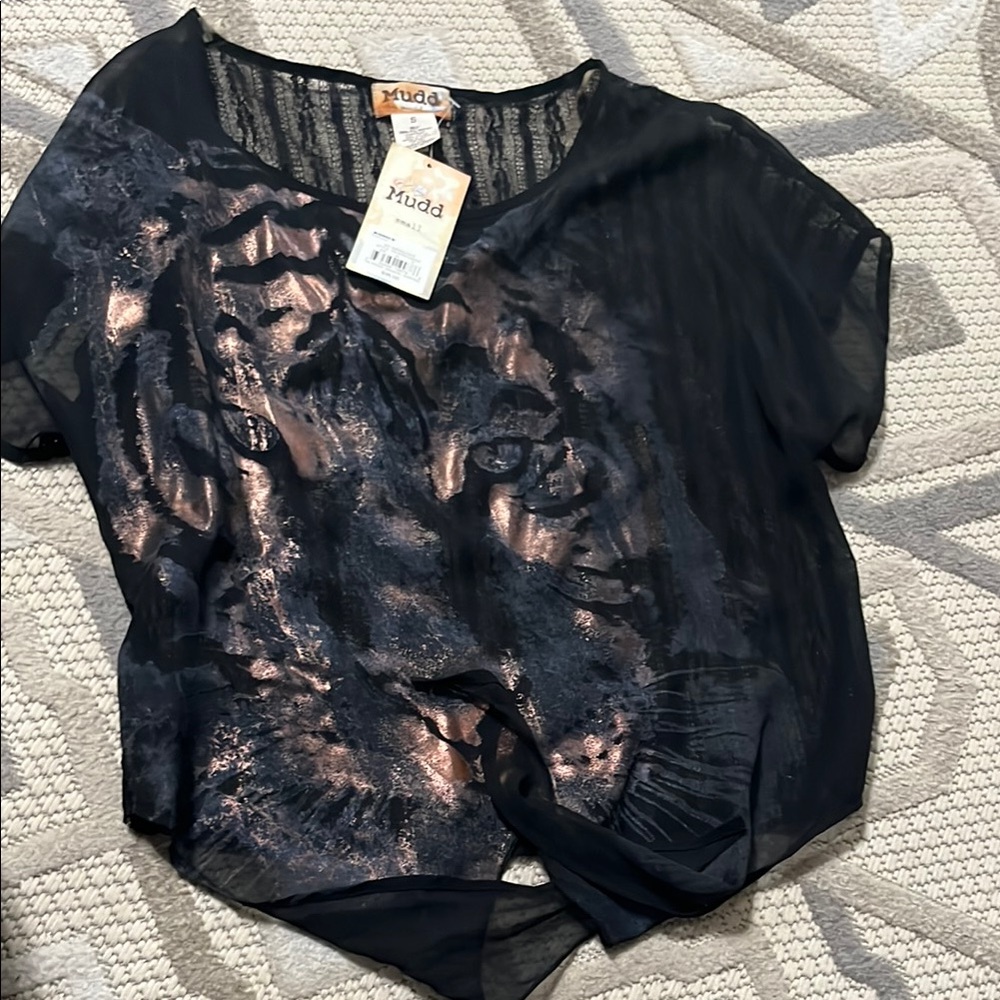 Black and Gold Women's Top